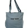 Grey Sequin Heart Tote Bag – Multi-Pocket Shoulder Bag