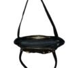 Black Designer Handbag for Women – Stylish Shoulder & Hand Carry Bag with Golden Detailing