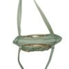 Mint Green Designer Handbag for Women – Stylish Shoulder & Hand Carry Bag with Golden Detailing