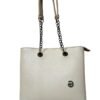 1000340608.jpg Trendy Cream Tote Bag for Women – Stylish Shoulder Handbag with Chain Straps