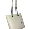 1000340614.jpg Trendy Cream Tote Bag for Women – Stylish Shoulder Handbag with Chain Straps