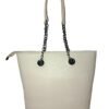 1000340616.jpg Trendy Cream Tote Bag for Women – Stylish Shoulder Handbag with Chain Straps