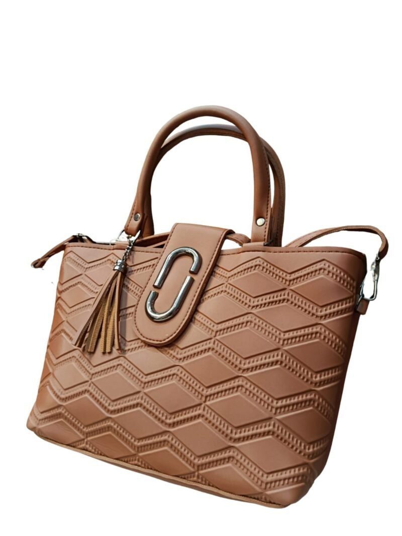 Camel Brown Handbag for Women – Stylish Shoulder & Crossbody Bag with Tassel Charm