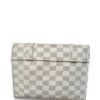 Checkered White Crossbody Bag for Women – 2 Compartment Shoulder Handbag with Gold Lock