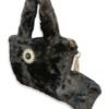 Brown Faux Fur Handbag for Women with Mini Pouch & Long Strap | Elegant Winter Soft Tote