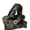 Brown Faux Fur Handbag for Women with Mini Pouch & Long Strap | Elegant Winter Soft Tote