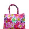 Vibrant Pink Floral Print - Trendy Printed Canvas Tote Bag – Stylish Everyday Carry Bag