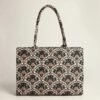 Elegant Vintage Floral Print Tote Bag – Comfortable and Spacious Shoulder Bag | Everyday Use Handbag