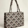 Elegant Vintage Floral Print Tote Bag – Comfortable and Spacious Shoulder Bag | Everyday Use Handbag