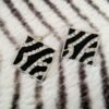 Trendy Zebra Print Earring Hot Selling Antique Studs